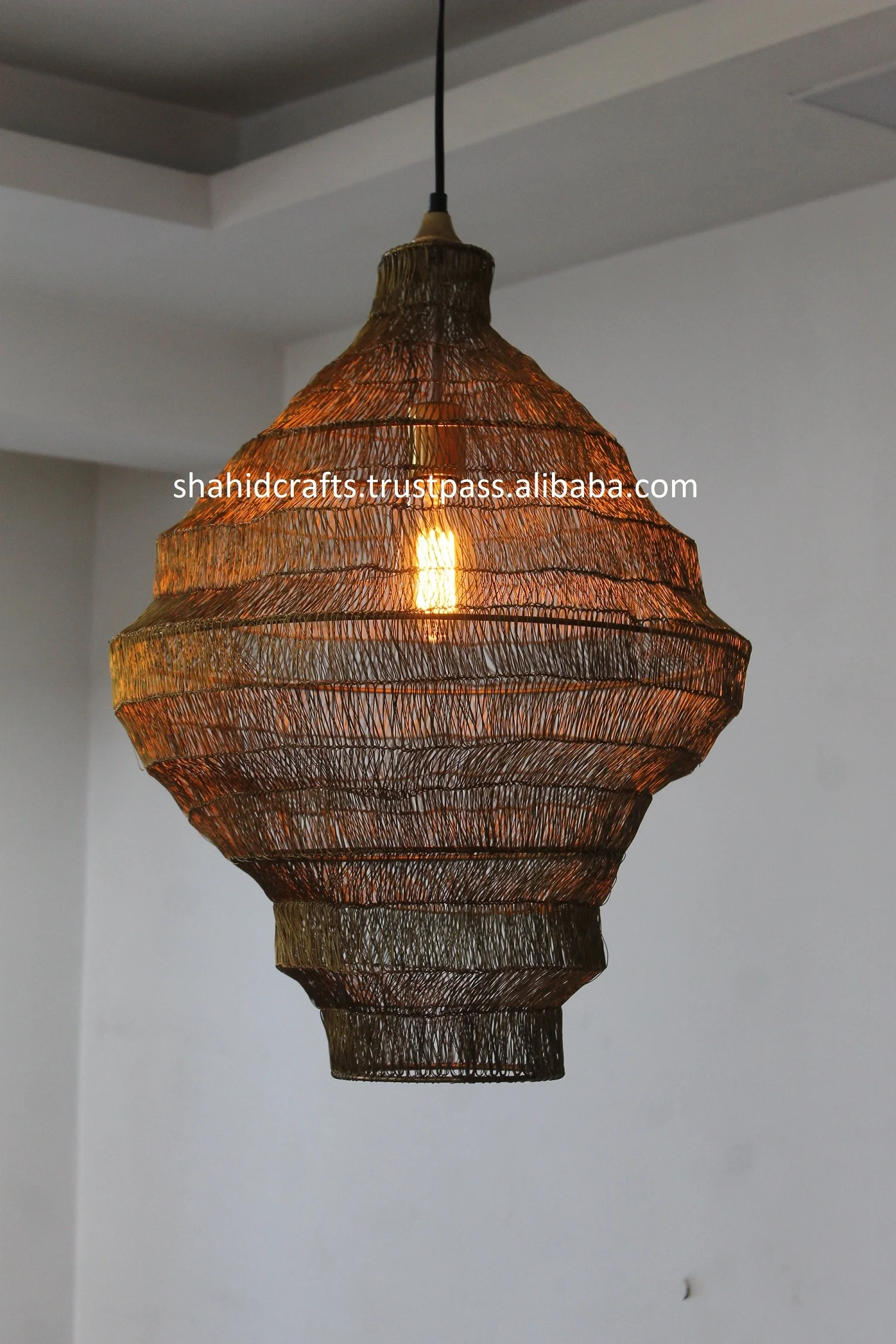 Новый дизайн золотой кулон Hanging_Lamp.Wire сетчатый светильник. Цвет золотой/черный/Бронзовый (диаметр 28 см высота 24 см)