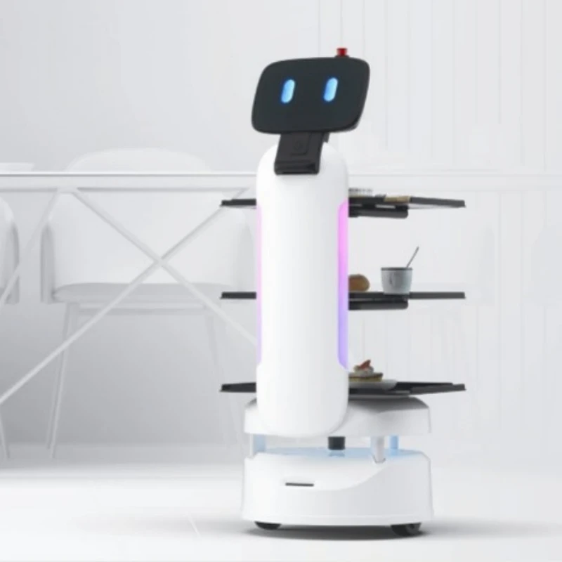 Artificial Intelligence Autonomous Navigation Service waiter robot server for restaurant robot waiter service delivery robot out