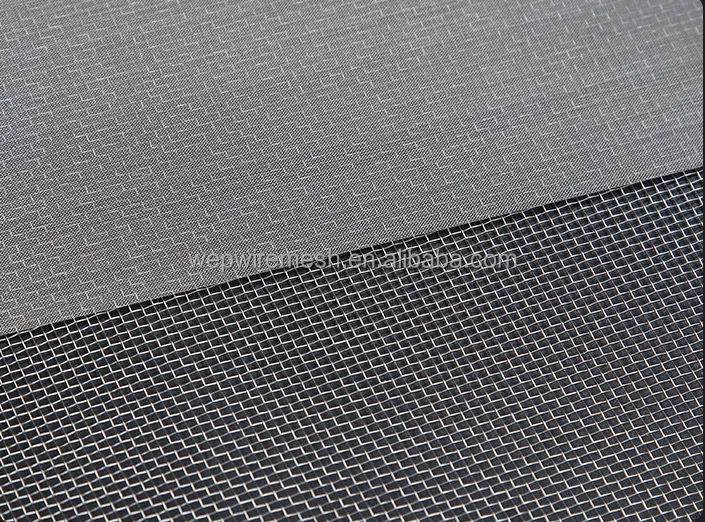 Plain Twill Dutch Woven Square Flat Stainless Steel Wire Cloth Screen Mesh