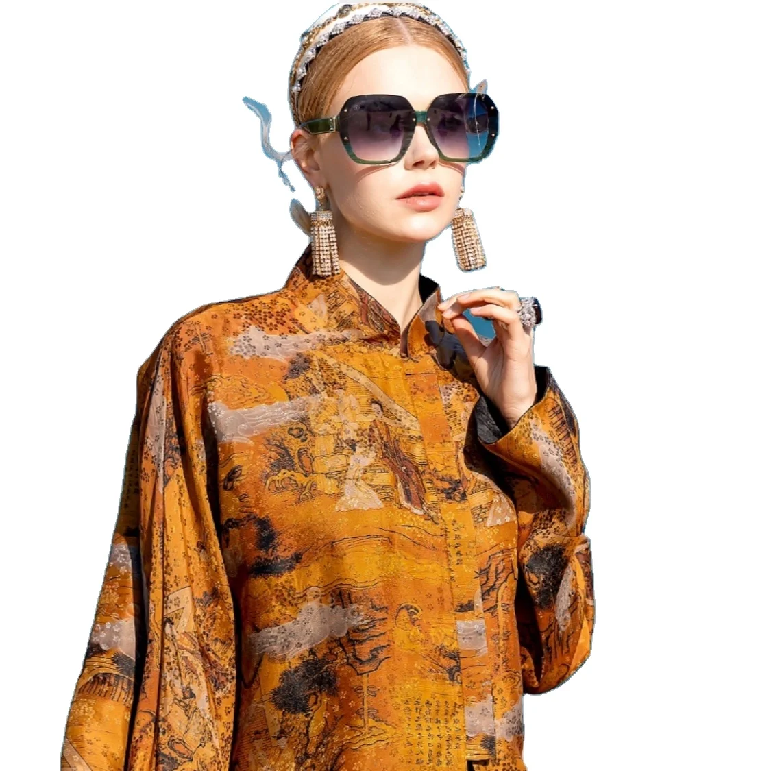 CMT, OEM, ODM New Trending Women Shirt in Silk With Italy Slyle For Europe and North America