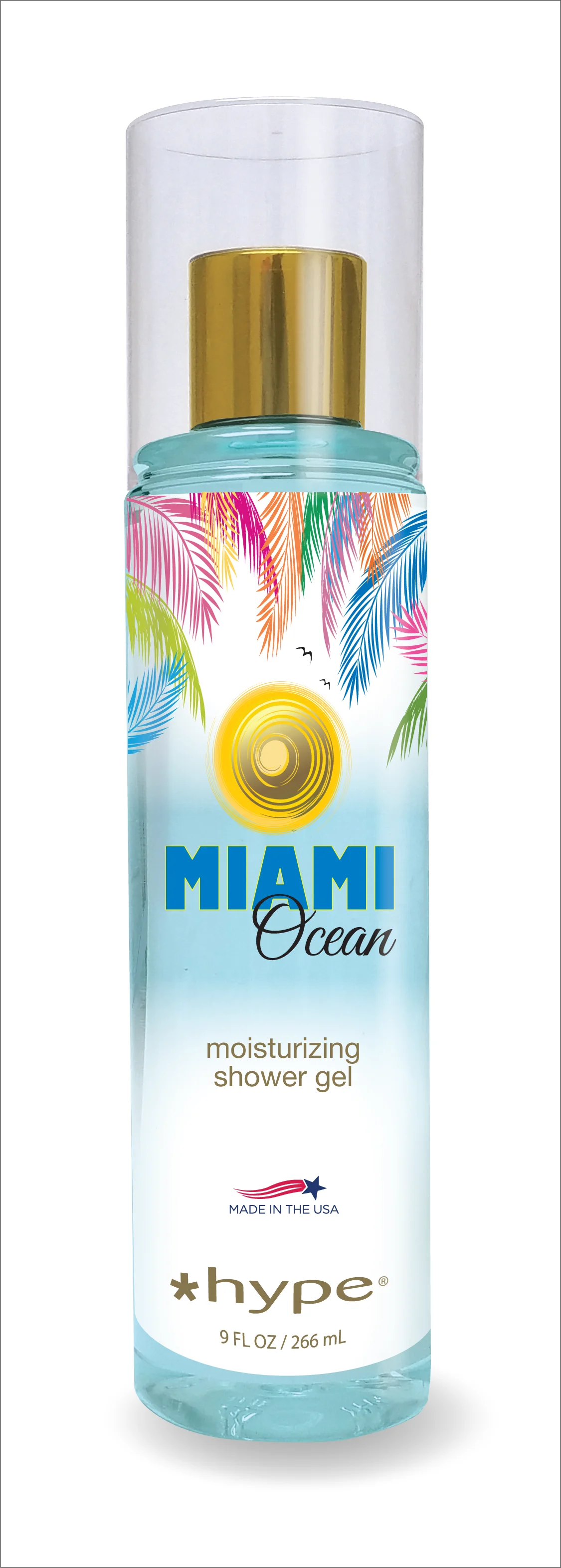 *Hype Miami Shower Gels in 5 Fragrances - The vibrancy & personality of Miami in a bottle- 8oz Squeeze Bottles