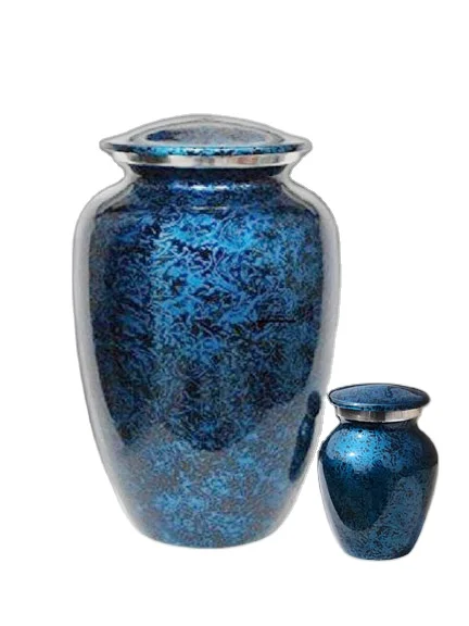 Высококачественная алюминиевая металлическая урна для кремации хранилище человеческого ясеня красивая декоративная с принтом