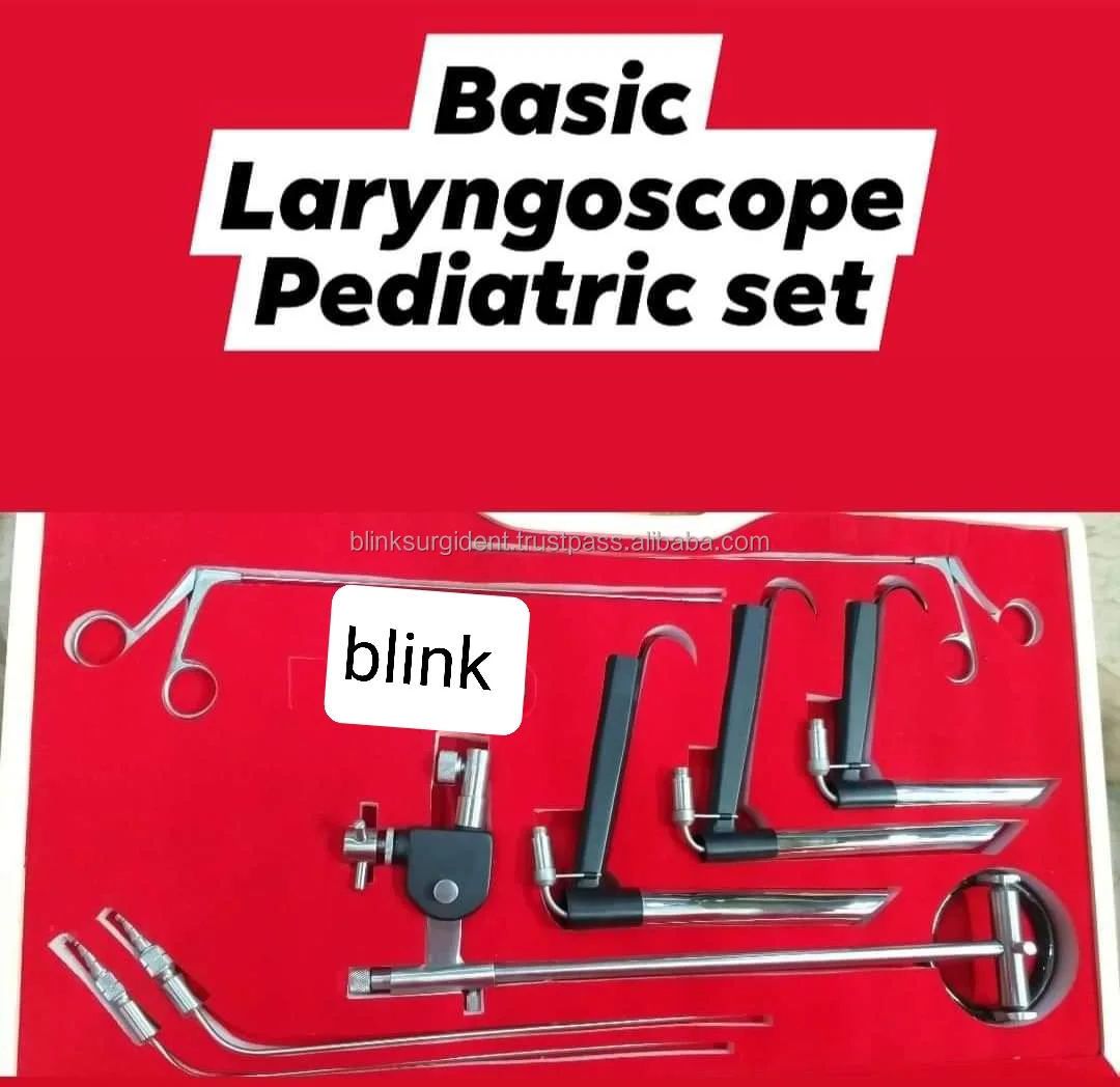 Basic Laryngoscope Pediatric set Surgical instruments diagnostic products   Pediatric set