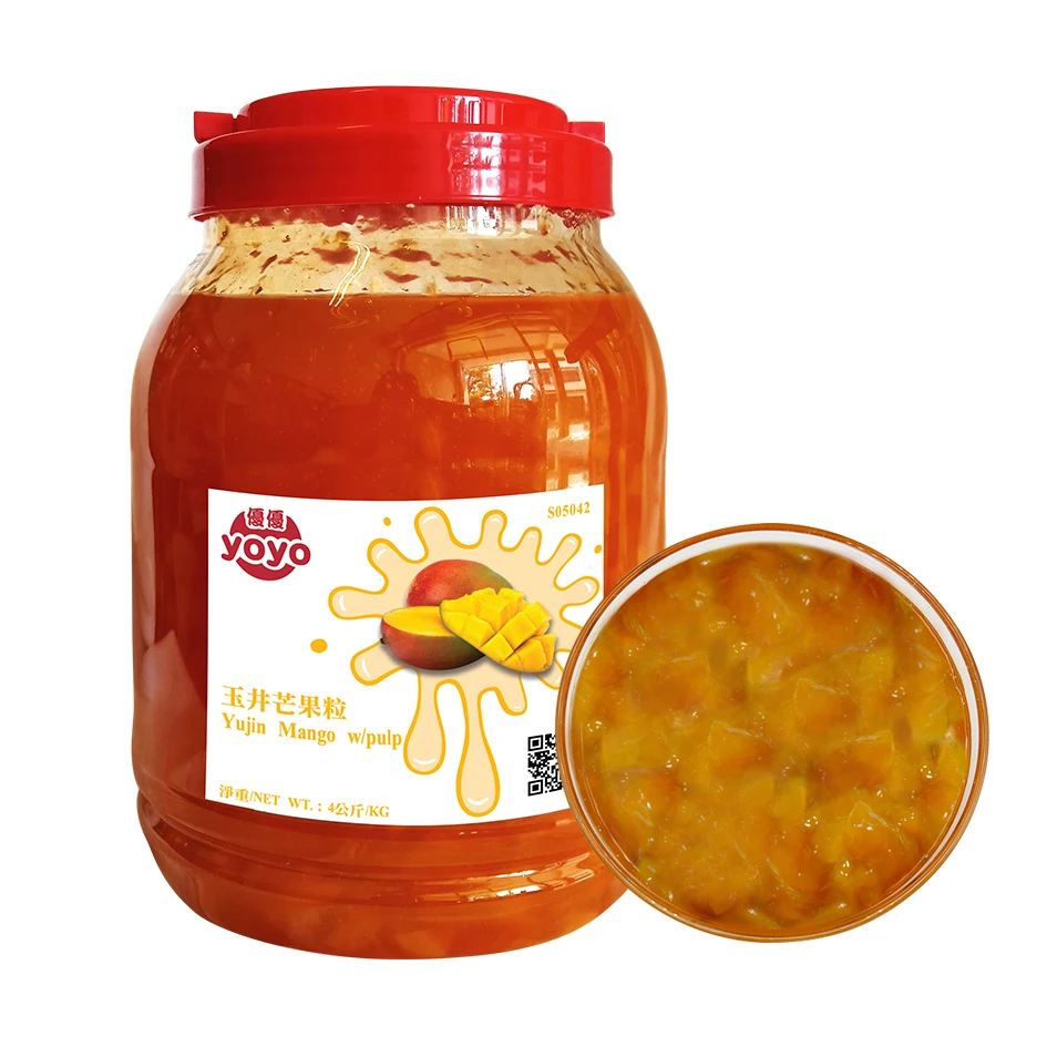 Пузырьковый чайный сироп фруктовый манго варенье с целлюлозой для напитков