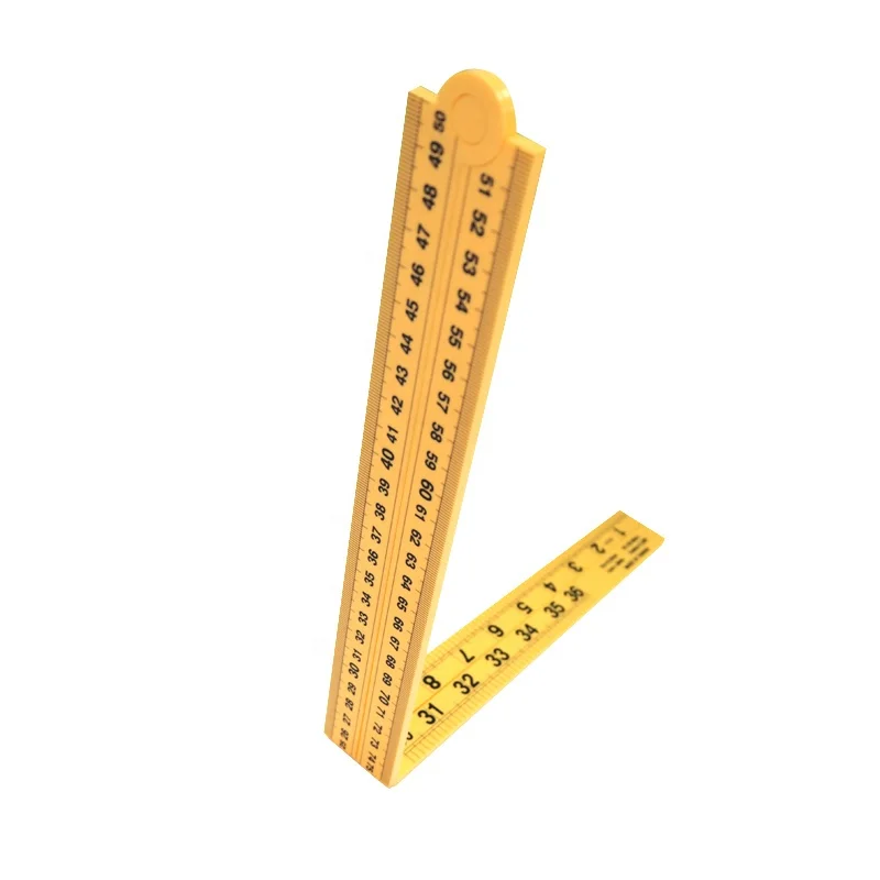 Folding Meter Stick, Meter Stick, Meter in Inches, Centimeters, Millimeters and Meters, Fold-able Ruler, Measurement,, 1 Meter