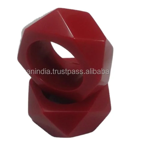 Solid Resin Diamond Cut Napkin Ring Several Colors Wedding Party Table Decoration Restaurant and Hotel Napkin Ring Holder