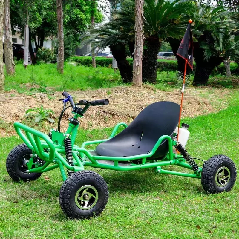 Mini 63CC Outdoor Sport Go Kart for Kids Suspension Handlebar with Sand Cross through Features