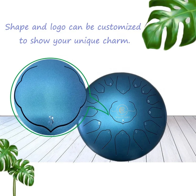 Customized Logo 14 Inch 15 Notes Alloy Steel Tunable Drums Colorful Empty Spirit Drum