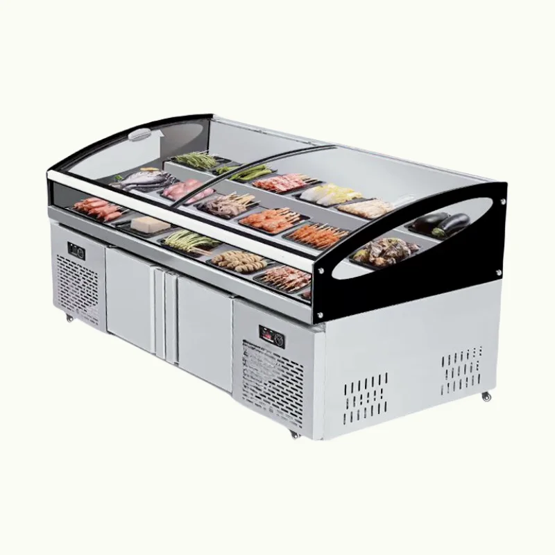 9-Customizable high-end large-capacity food display refrigerator for restaurants, supermarkets, hotels.