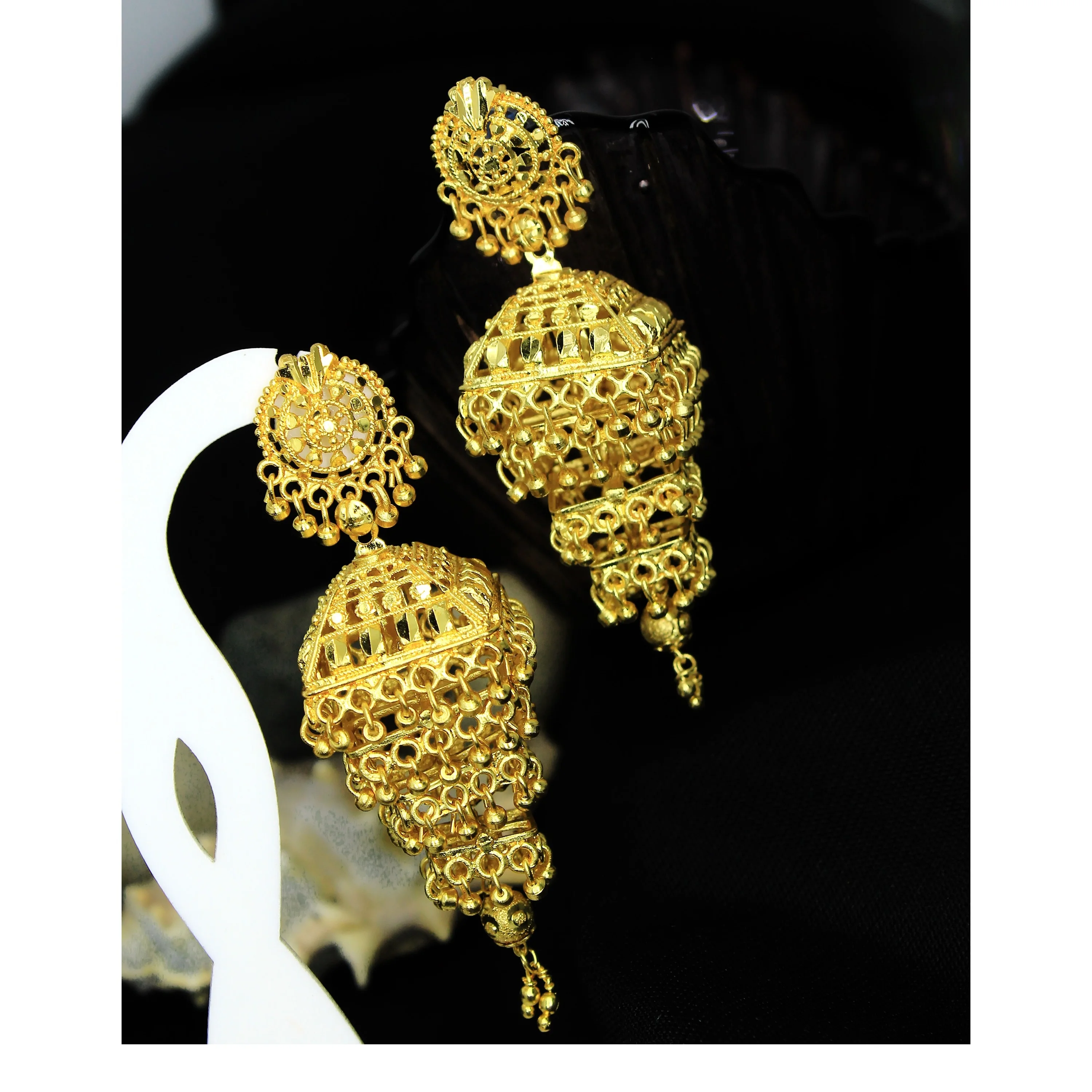 earrings gold plated designer saudi dubai indian jewelry set earrings artificial new design earrings for women