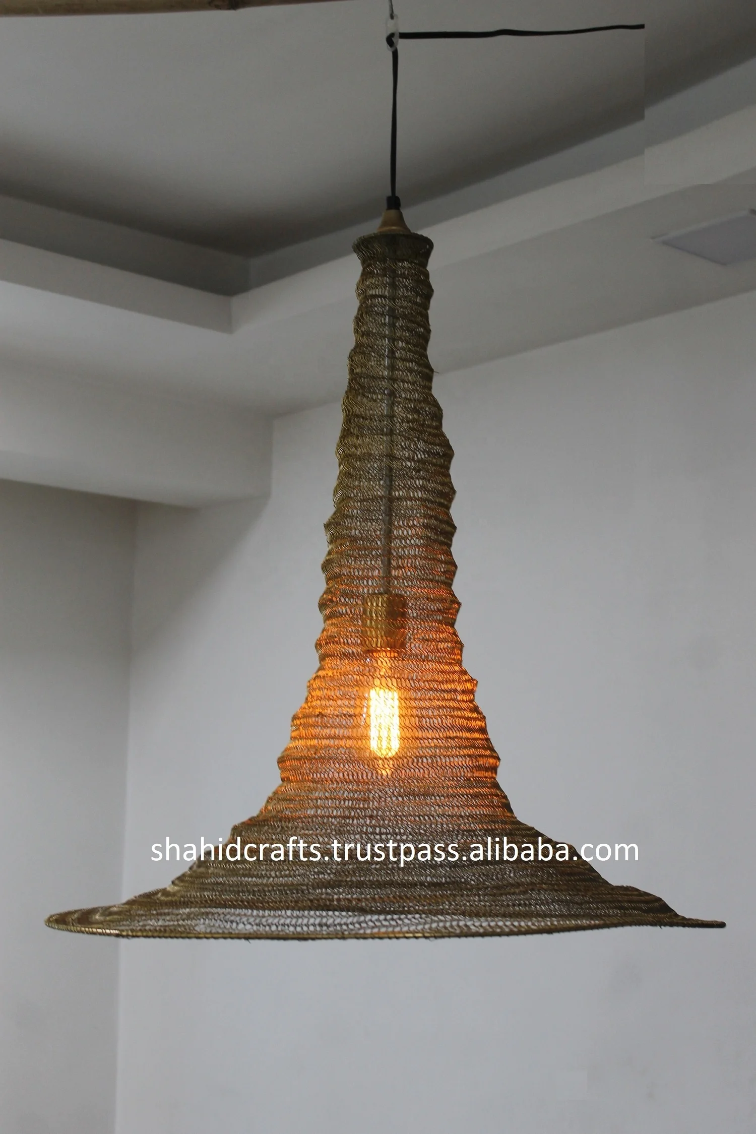 Новый дизайн золотой кулон Hanging_Lamp.Wire сетчатый светильник. Цвет золотой/черный/Бронзовый (диаметр 28 см высота 24 см)
