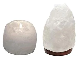 Himalyan 1 Hole White Salt Crystal Tea Light