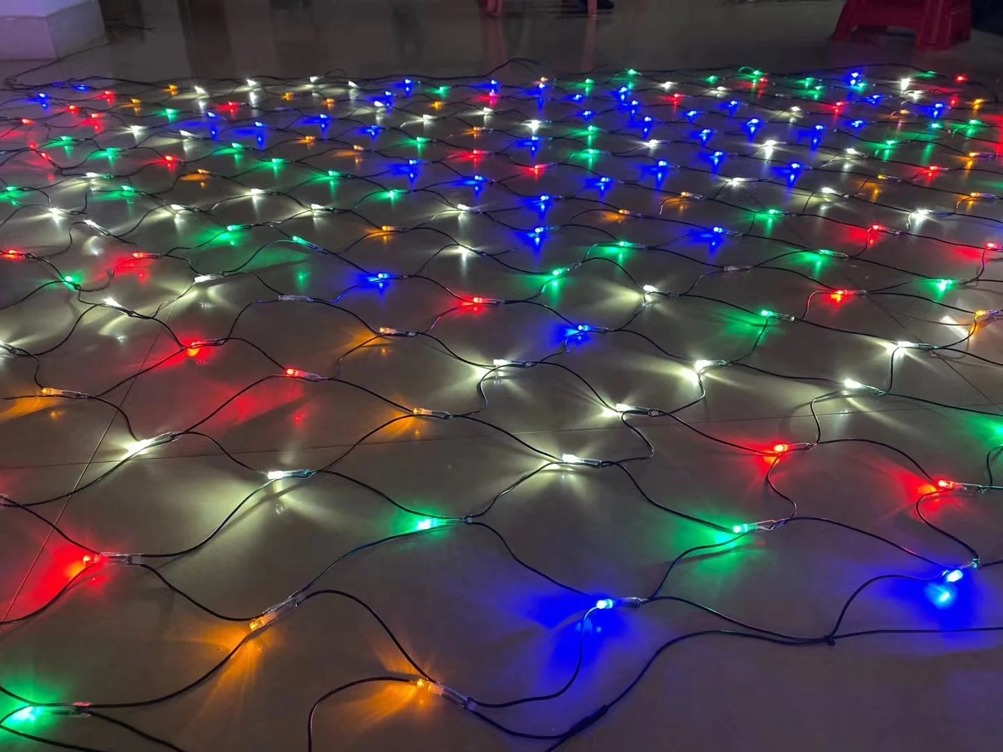 Top Quality 2M*1M 160 Light Net Customization Christmas Fairy  Fishing Mesh Net With LED Lights For Outdoor