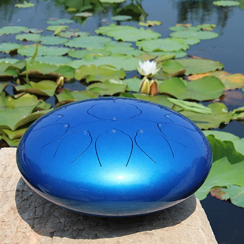 Mini Steel Tongue Drum Handpan 6 Inch 8 Notes Diatonic Steel Tongue Drum