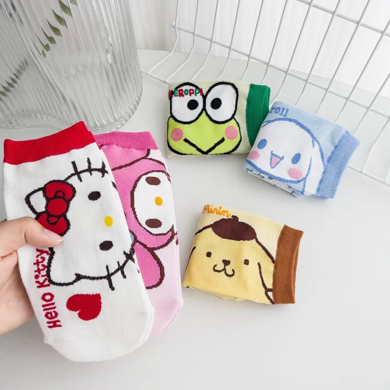 New Arrivals Fashion Funny Cartoon Cat Dog Animals Socks Cozy Cotton Cute Anime Comic Ankle Socks Women