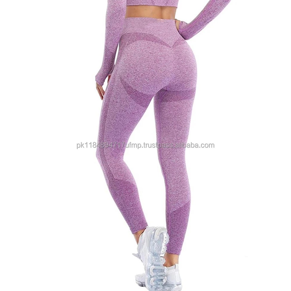 Hot Sale Sportswear Fitness Apparel Women 6 Piece Ribbed Yoga Suit Leggings Set Athletic Wear Gym Shorts Workout Clothes