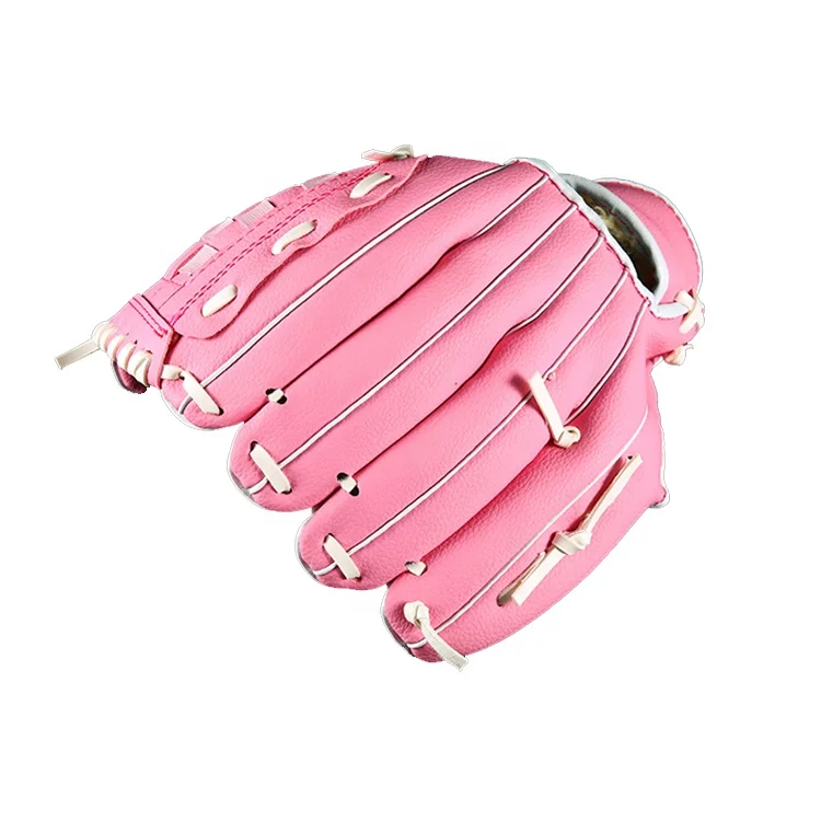 Fashion Youth/Kids Prospect Baseball Glove Outdoor Sports Equipment Softball Practice Baseball pink color Gloves for women