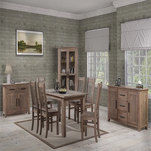 ATLAS Brand Wooden Kitchen Cabinet Modern Design Dining Room Furniture OEM ODM Carton Box Package Made In Vietnam FOB Price