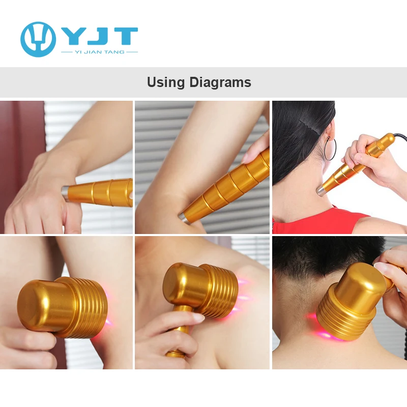 Infrared Injury Wound Healing Low Laser 650nm Red Light  Massage Therapy For Shoulder