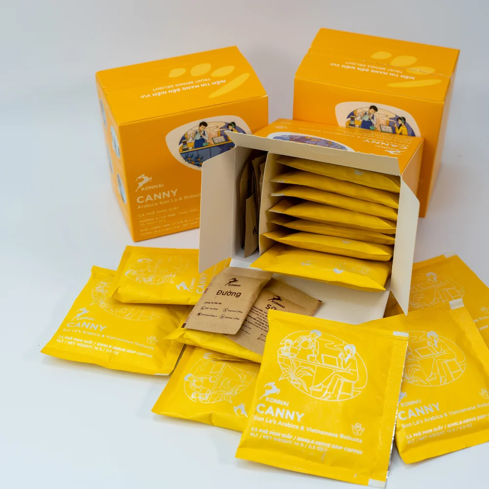 Vietnamese coffee - Blend arabica & Robusta Single serve drip filter bag coffee with new identity images