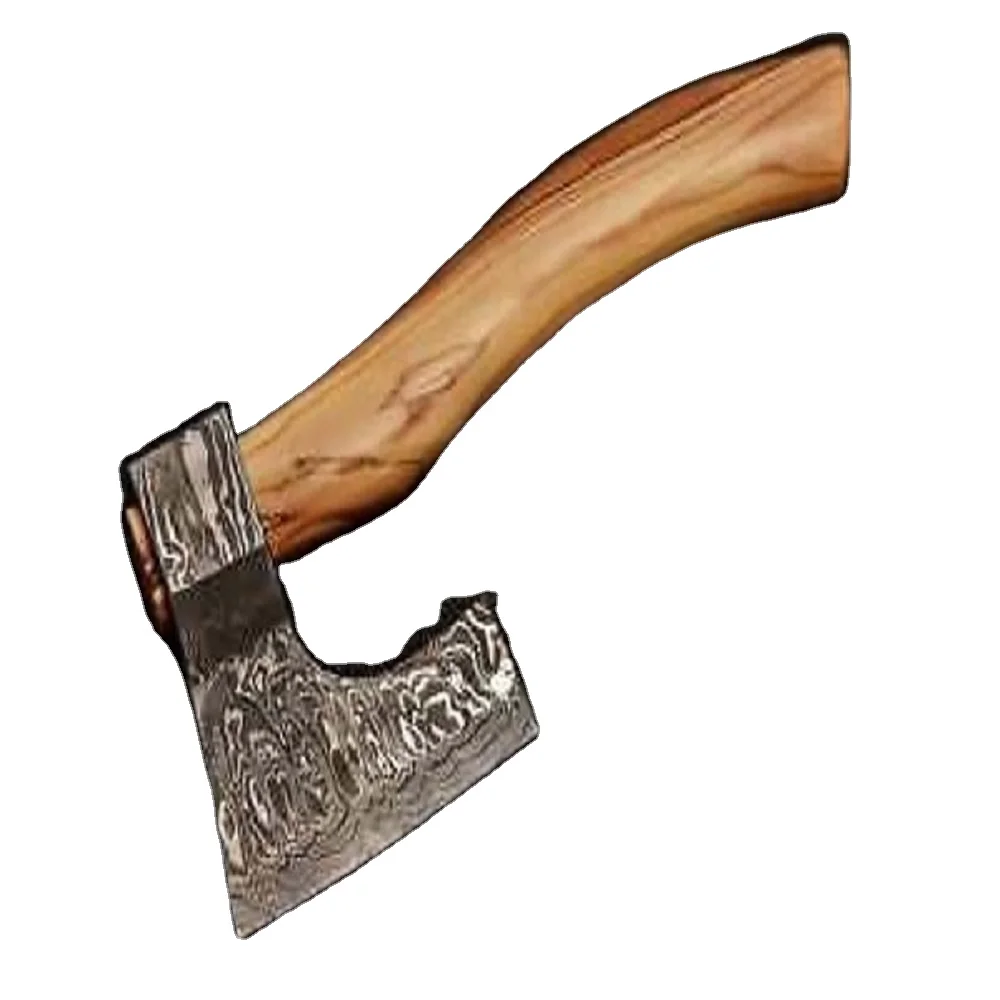 Топор Ручной работы из дамасской стали в стиле викингов, топор для кемпинга, высококачественный Тактический топор с кожаным чехлом AX-28