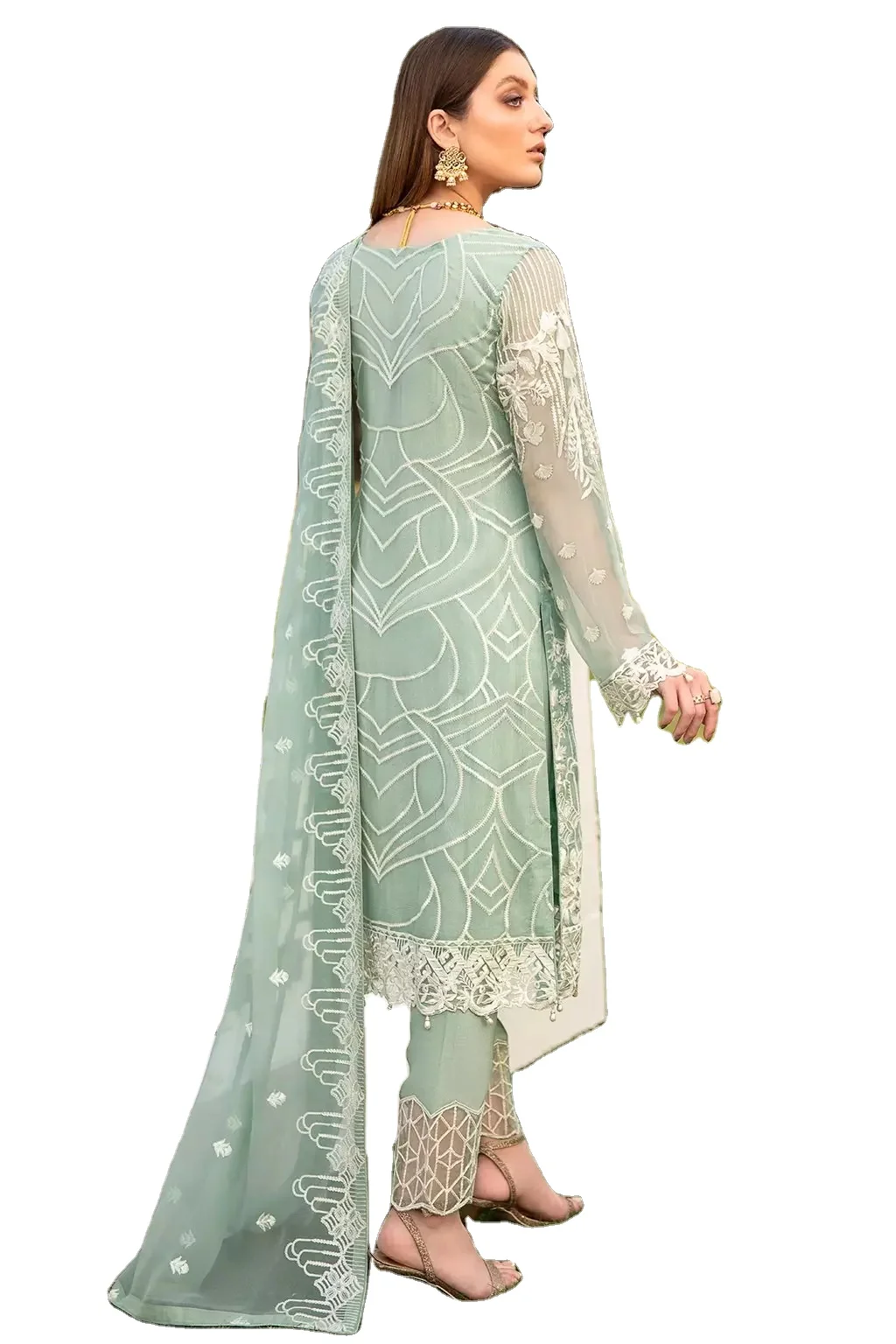 Premium Quality 2022 Latest  Wholesale pakistani embroidered wedding wears customized color size best stitching quality