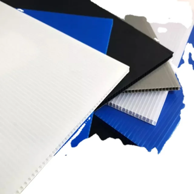 Best Quality White PP Polypropylene Corrugated Sheet ISO 9001:2015 ASTM Standard 4 x 8 Feet Print Materials