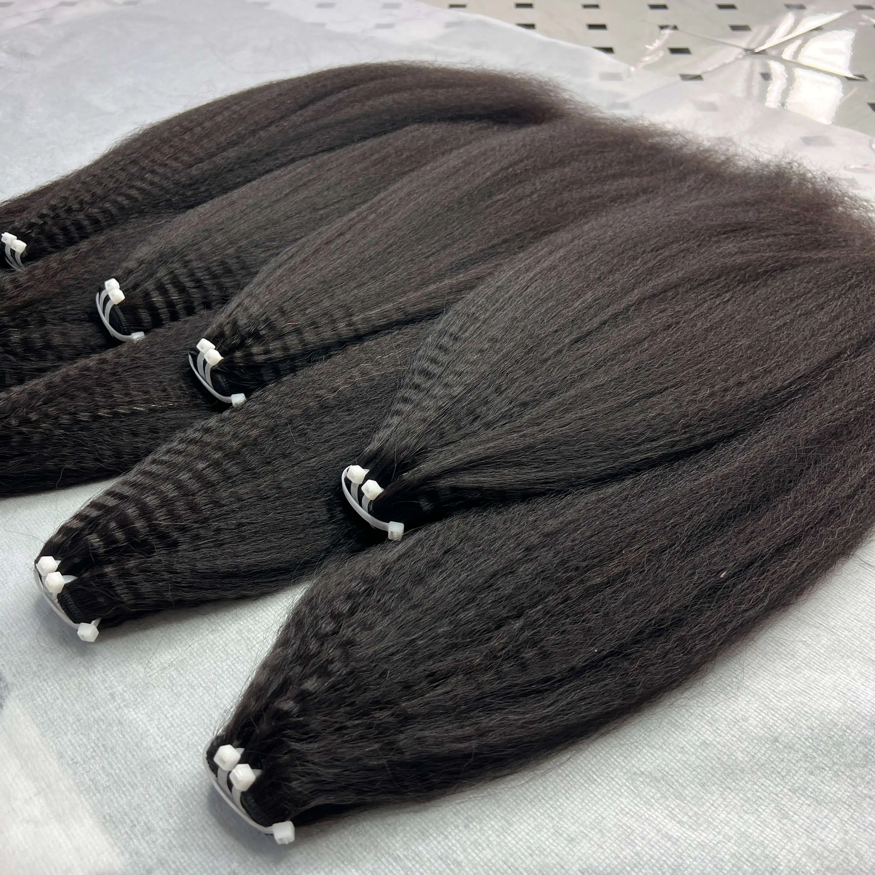 Factory Outlet Raw Yaki Straight 8-40inches Hair Weave Vietnamese Hair Wholesale Distributors Kinky Straight Bundles