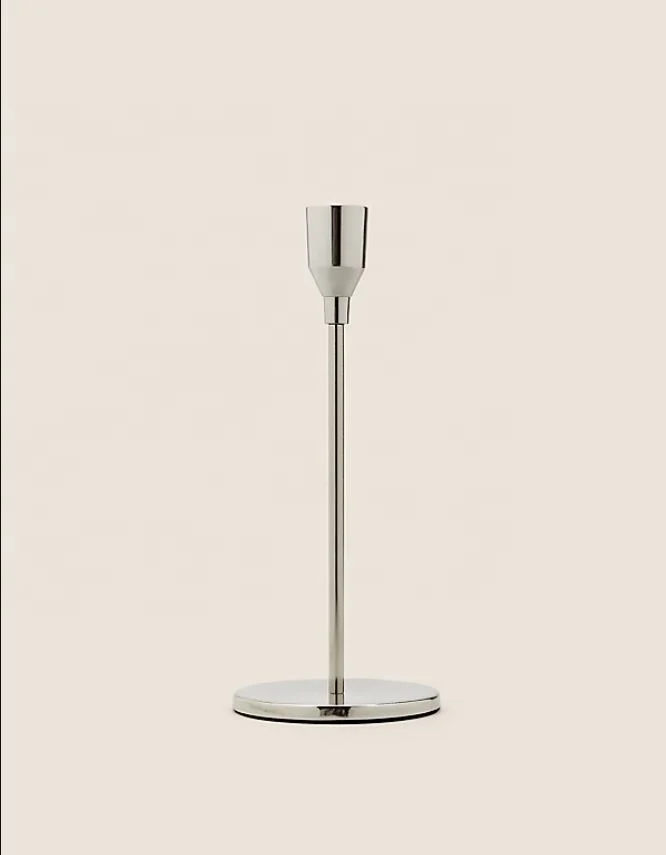 Sleek Design Nickel Plated Candle Holder for Home Decoration and Wedding Events At Best Price