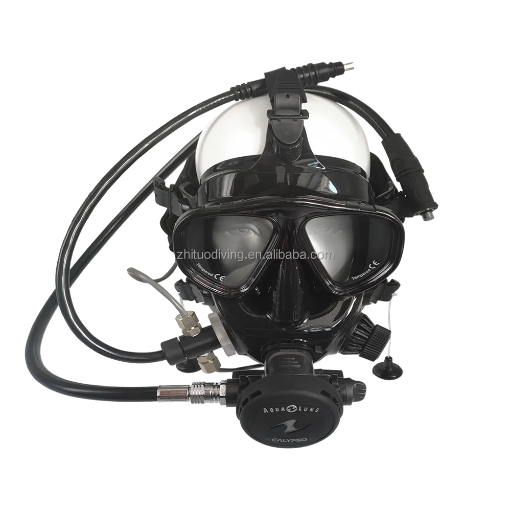 Full Face Scuba Mask with Camera Mount Anti-Fog Anti-Leak Compatible with All Scuba Diving Tank