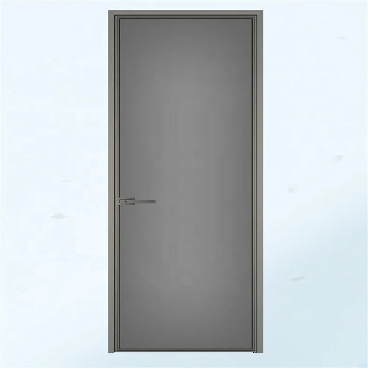 In Room Door Divider Single Swing French Style Bedroom Security Door Aluminum Alloy Interior Doors For Houses