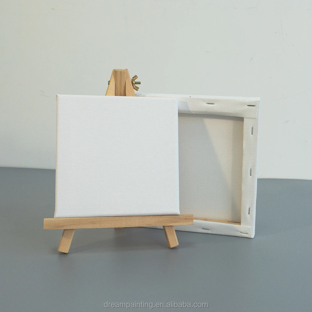 Art Painting Blank Stretched Canvas Multi Size 6 Pack 280g Cotton Canvas Board Printing for Oil Painting Acrylic