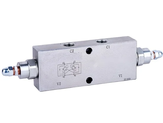 OVERCENTER hydraulic VALVE Double In Line, 25LPM, 350 bar, pilot ratio 4.5:1, VBCD-DE Double Balance valve for machinery