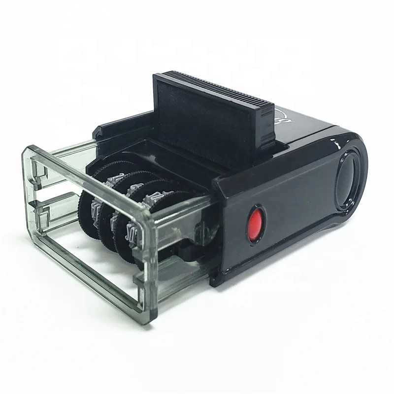 Newest Design Adjustable Text And Date Time Stamp Custom Manual Classic Portable Self Inking Date Stamp