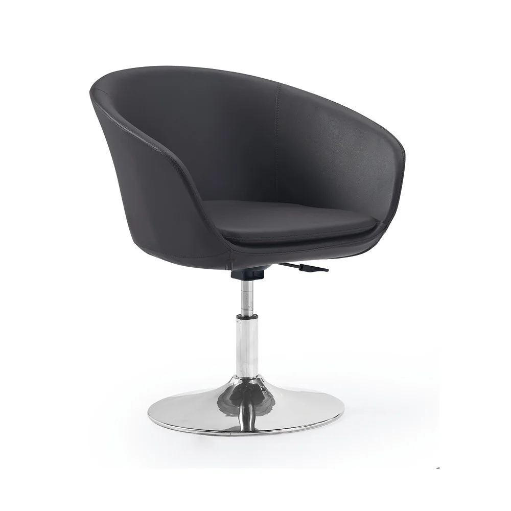 Стул для дома и офиса с регулируемой высотой и перекрестной основой из ткани