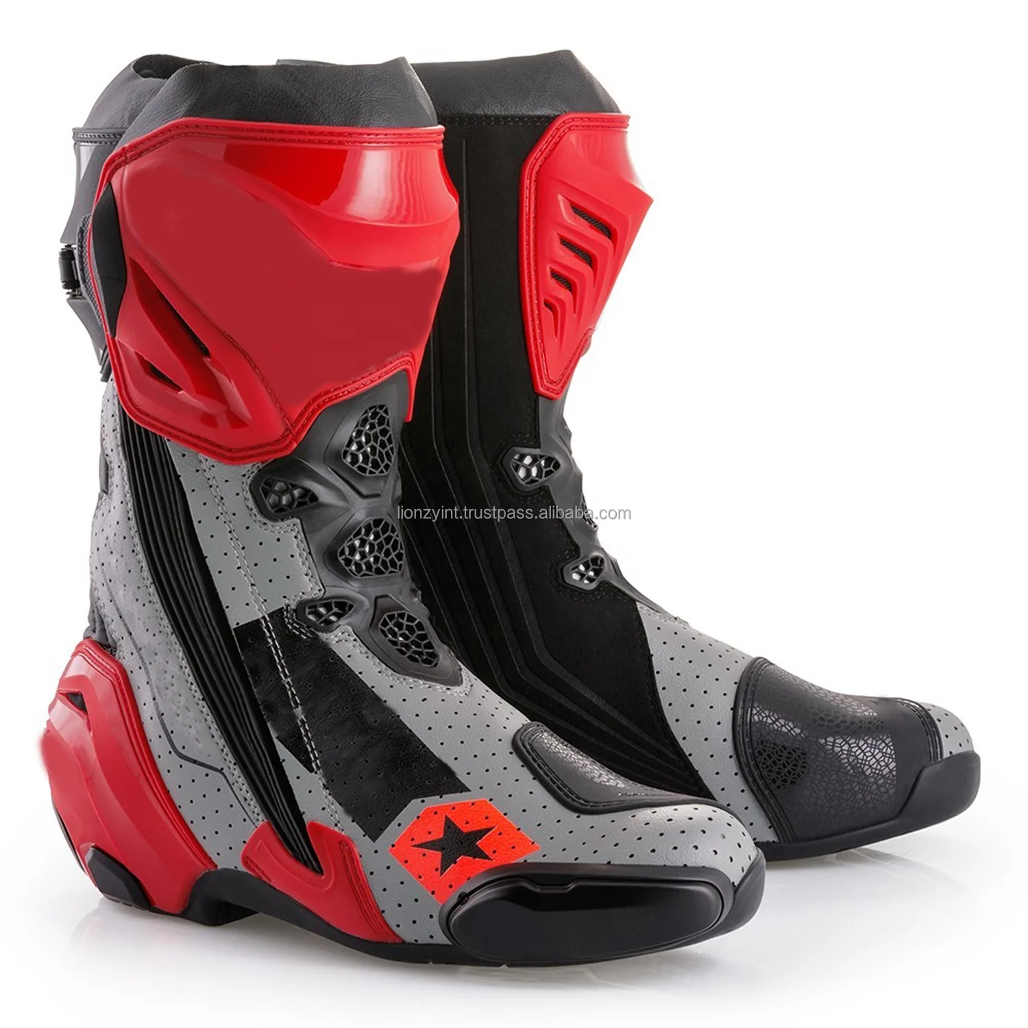 New Motorcycle Boots Biker Waterproof Speed Motocross Racing Boots Men Non-slip Protective Motorbike Riding Off Road Boots Shoes
