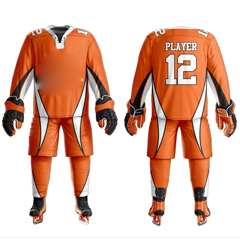 Plus Size Customized Manufactured Ice Hockey Pant Shell for Ice Hockey Uniform Customized Unique Hockey Jersey Uniform Men Sets