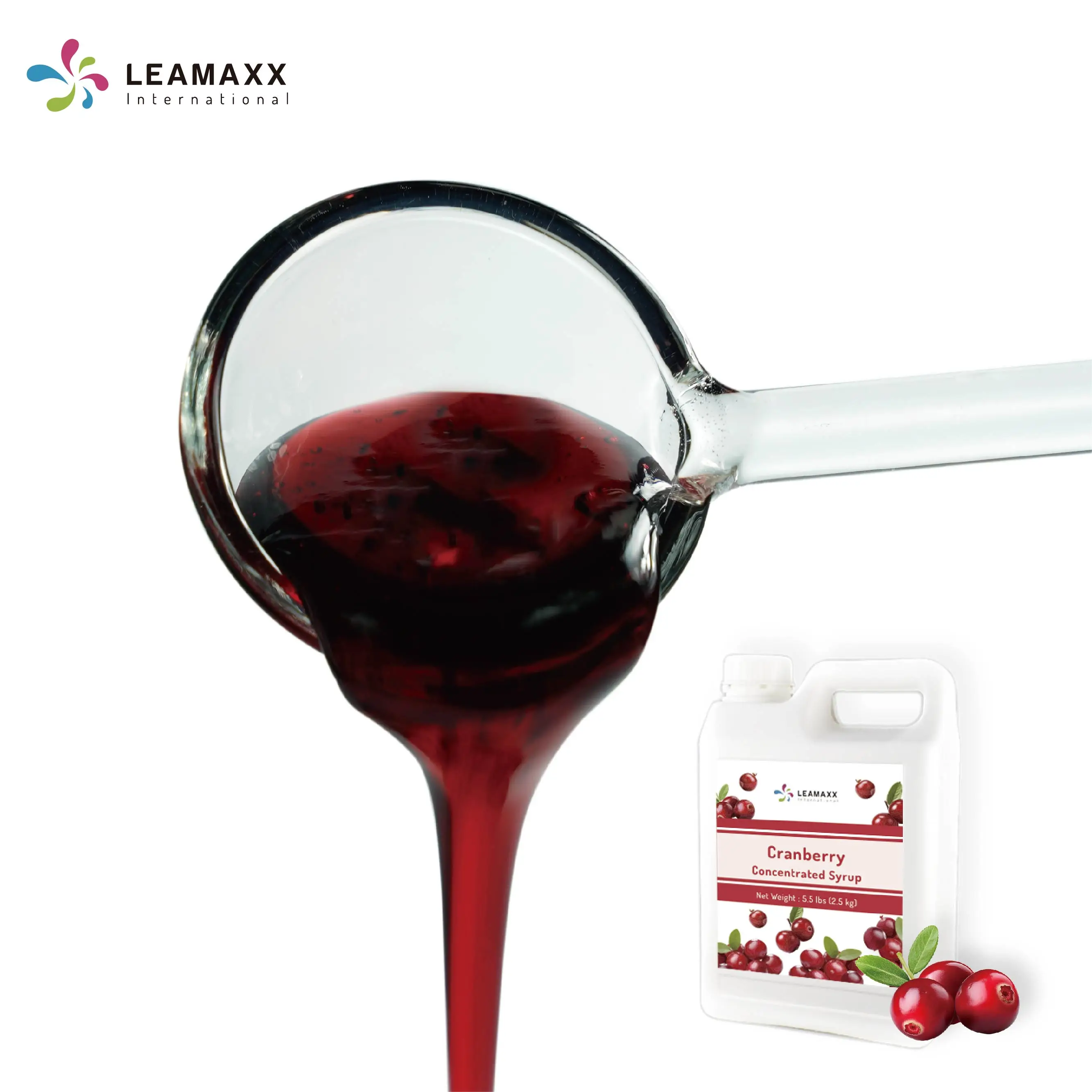 Новый продукт Leamaxx концентрированный сироп с Клюквенным вкусом фруктовый для магазина Пузырькового чая оптовый поставщик