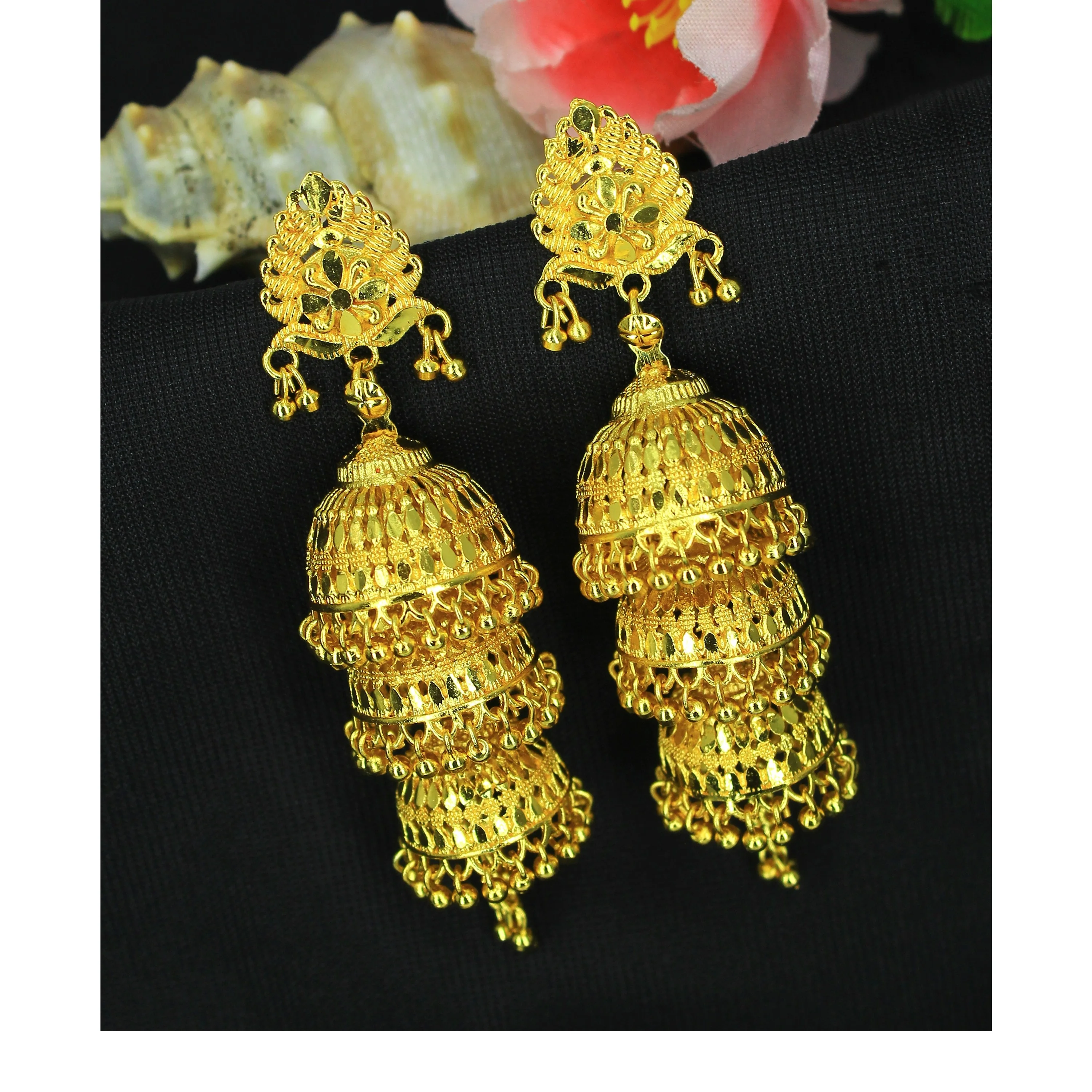 earrings gold plated designer saudi dubai indian jewelry set earrings artificial new design earrings for women