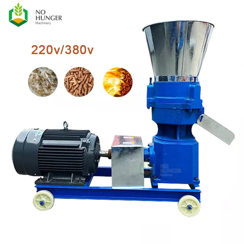 China Leading Manufacturer Cheap Wood Crusher Pellet Per Stufa 15Kg 1 Ton Biomass Wood Pellet Machine