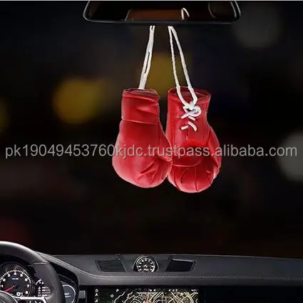 Miniature Boxing Gloves and Hanging Bag Decorative Sporting Accessories and Keychains for Home Use