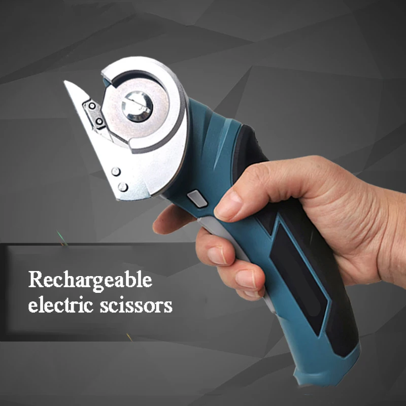 Pink Electric Handheld Cordless Mini Scissors  Clothing Portable Round Blade Fabric Cutting Machine