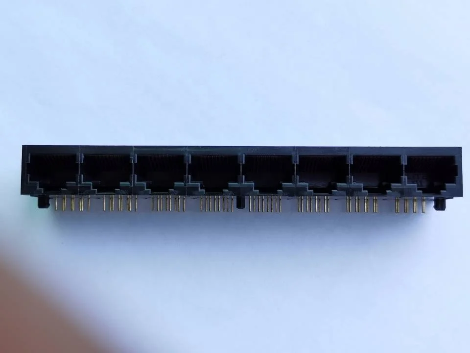 Заводская цена, порт RJ45 1X8 без экрана 10P8C для ethernet