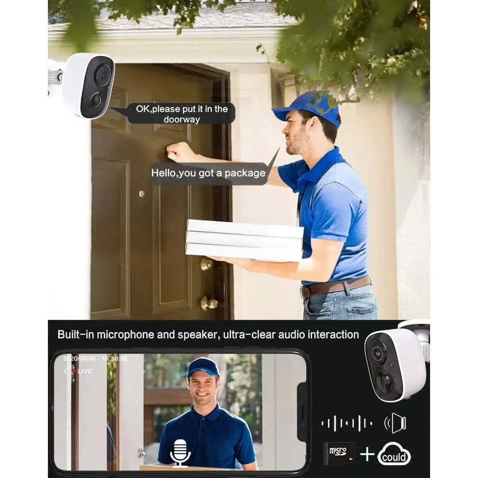 2023 высокое качество 2K Wi-Fi Регулируемый прожектор Hd 3mp Ip Cam Беспроводная умная домашняя камера безопасности