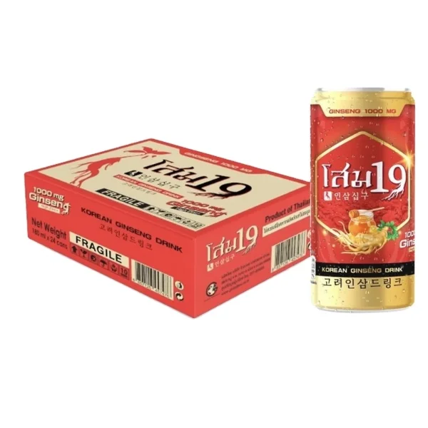 Wholesale Korean Ginseng Honey With Zinc Brand Ginseng 19 Premium Bevarge Energy Isotonic Drinks Herbal Natural Extract In Box
