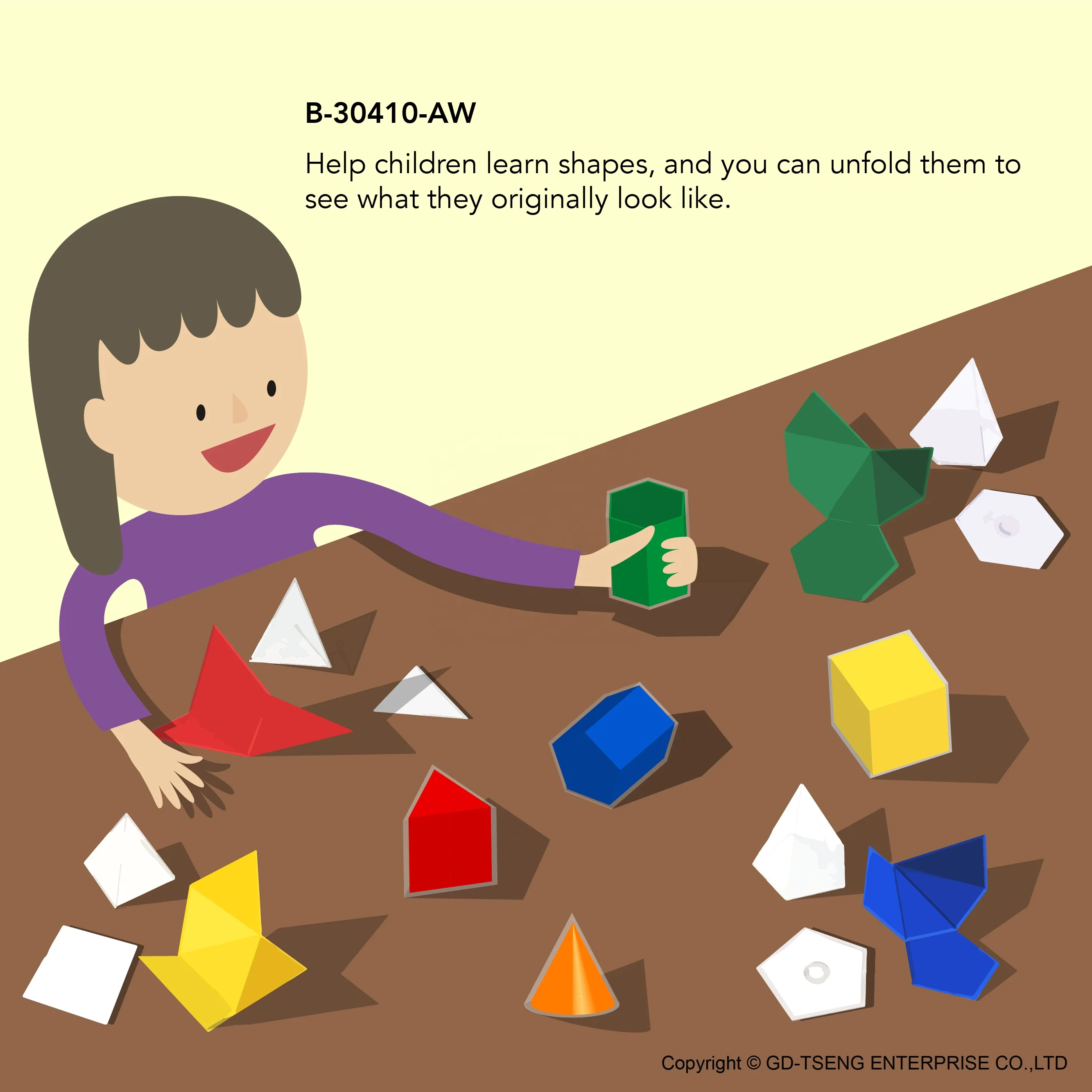 Colored Solid Plastic Geometry Fillable Geometric Body Plastic 3D Shapes Containers with Lids STEM Technology Teaching Classroom