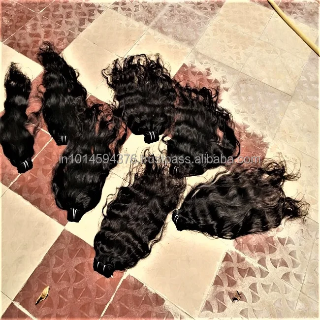 Индийский производитель волнистых человеческих волос для наращивания/100% натуральные волнистые индийские волосы!