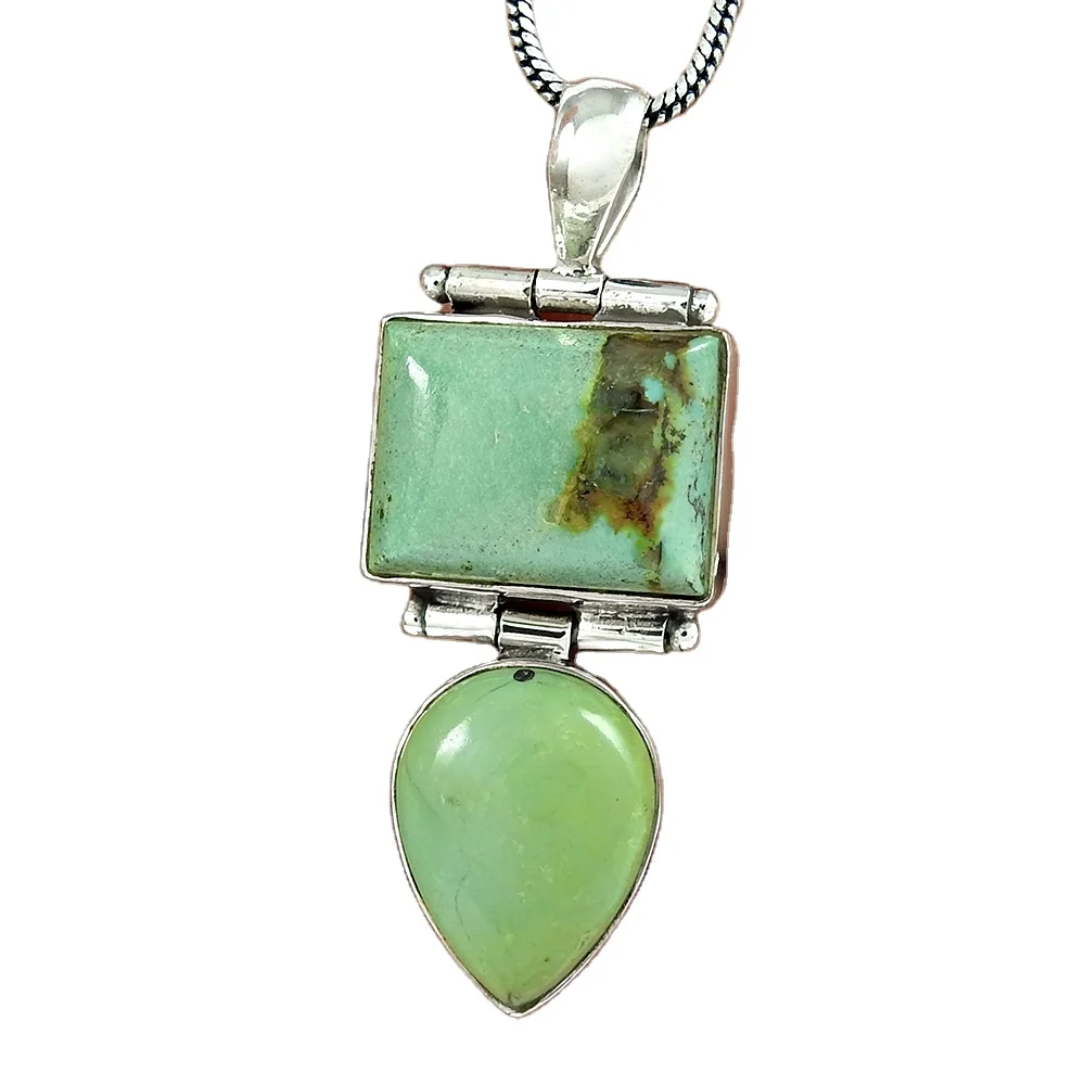 Sky blue turquoise pendant handmade silver jewellery suppliers 925 sterling silver wedding & fashionable pendants