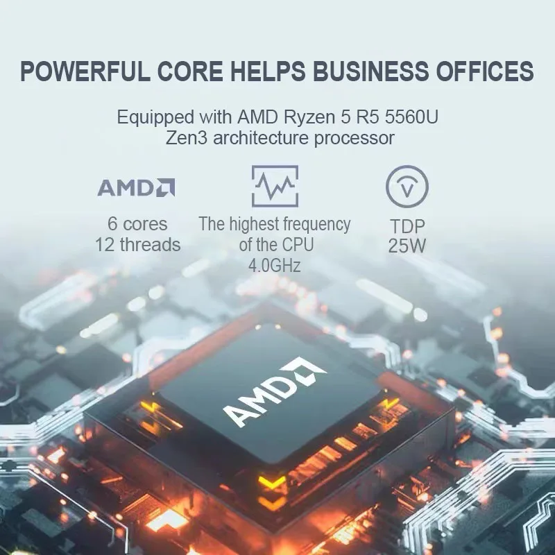 Fast Delivery 14inch Business Laptop R5 5560U   8gb+512gb Win 11