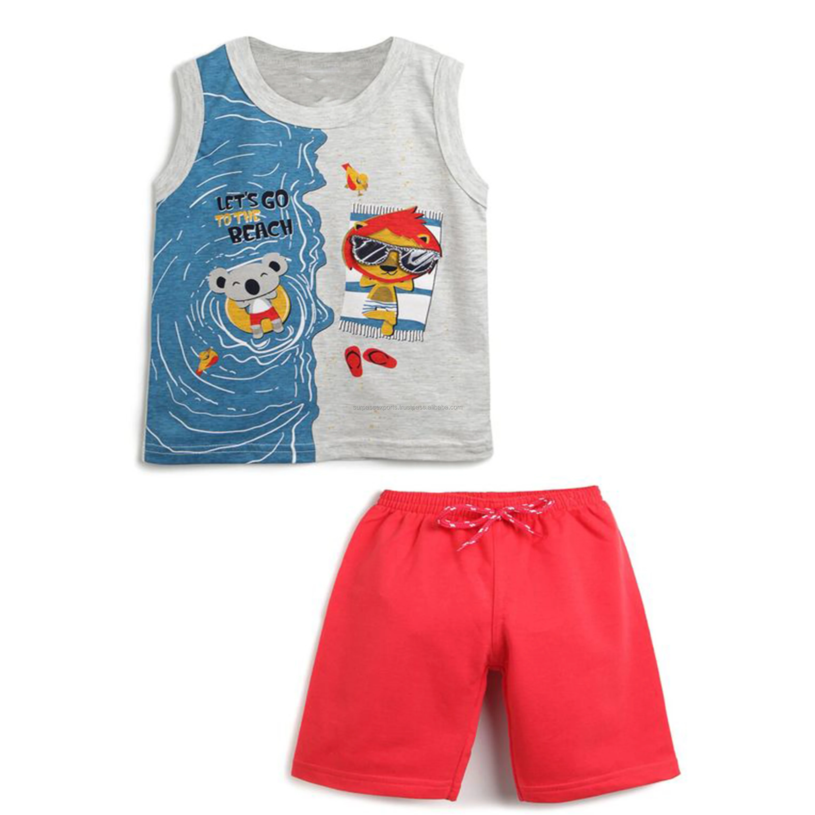 Kids short sleeve cotton pajama set at wholesale price for boys styles kids pajama set baby pajama set cute baby